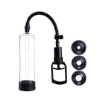 Penis Pump - Manual Penis Enlarger With Pressure Gauge Sex Toys - Pumps & Enlargers Erectile Dysfunction Vacuum Pump Dick Pump For Stronger And Larger Erections With Dial And 3 Penis Rings (A,B)
