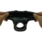 Silicone Scrotum Sleeve Testicle Cover Penis Ring Prison Bondage Male Chastity Cage Devices Cock Slave Orgasm Delay Sex Toy For Men Black