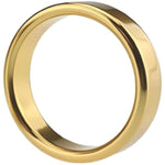 3Pcs Metal Bondage Penis Ring Stretcher Male Exercise Cock Ring Set With Difference Sizes Adult Sex Toys(Gold)