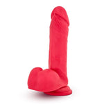 Ruse Big Poppa 8" Realistic Dildo With 2" Thickness - Soft Purio Liquid Silicone, Satin Smooth Ultrasilk - Strong Suction Cup G-Spot Or Anal Stimulator - Sex Toy For Women - Cerise
