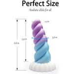 Realistic Monster Silicone Dildo - 6.8" Shaped Liquid Dildo With Strong Suction Cup, Small Anal Plug Toy For Women, Anal Plug Prostate Massager Adult Sex Toy
