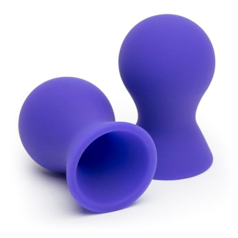 Perfect Pair Nipple Suckers | Silicone Nipple Sucking Toys | Bdsm Beginner Sex Toy Gifts For Women | Vacuum Cupping Breast Stimulation Suction Cups | Couples Adult Sex Games | Purple