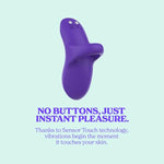 Flickme Mini Rechargeable Finger Ring Vibrator | Sex Toy With 8 Vibration Modes And Sensor Touched Activation | Medical Grade Silicone Vibrator | Waterproof Adult Toys
