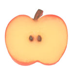 10Pcs Red Small Apple Slices 45 * 48 * 5Mm/1.77 * 1.89 * 0.2Inch Simulation Fruit Slices Mini Plastic Models