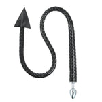 Long Faux Leather Sex Whip With Anal Plug, 2 In 1 Anal Sex Toys – Bdsm Spanking Toy, Soft Leather Flogger, Adjustable Handle, Erotic Play Tool For Couples, Sensual Dominance, And Submission Roleplay