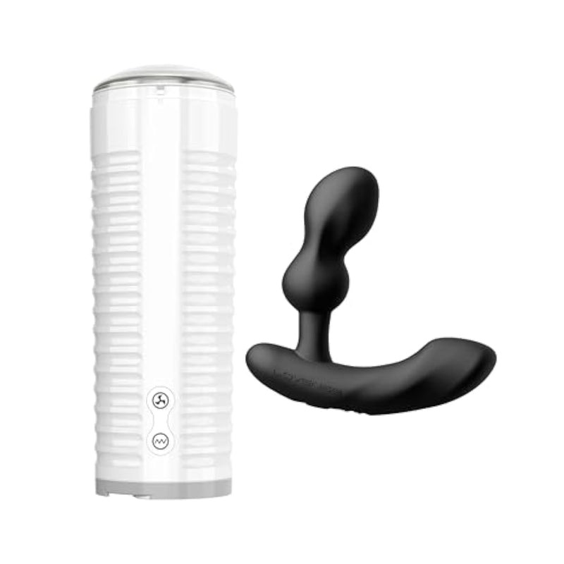 Edge 2 Prostate Massager Male Sex Toy+ Max 2 Male Masturbator Cup Sex Toys Remote Control Prostate Perineum Anal Vibrator Toys For Men'S Pleasure