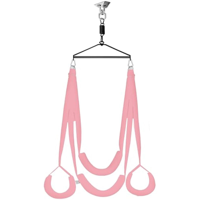 Adult Sex Swing And 360 Degree Spinning Indoor Swivel Ceiling Set With Premium Paint Stand And Widened Thick Comfortable Swing For Couples (Ultimate Enhanced)