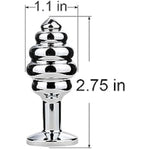 Small Anal Plug With Rabbit Bunny Tail, Sex Toys Butt Plug For Cosplay, Stainless Steel Anal Plug (Helica White)