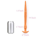 Super Long Anal Plug Dildo, Flexible Liquid Silicone Butt Plug Vaginal Anus Deep Stimulation Massage Masturbation Adult Sex Toy For Men Women Couple Sex (L)