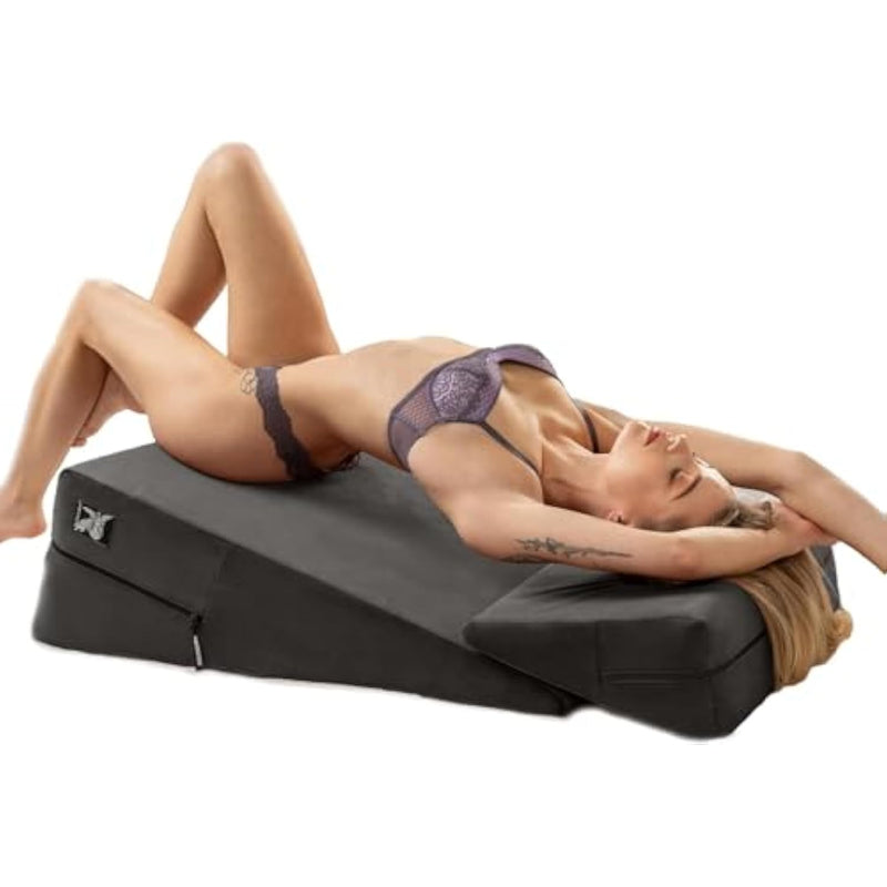 Liberator Wedge & Ramp Sex Positioning Pillow Combo, Original Short (10"), Black Microfiber