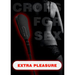 Spanking Crop For Sex Play Bdsm Adult Small Leather Paddle Spank Fetish Toys 18''