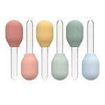 6 X Pastel Liquid Droppers For Kids Crafts - Sensory Play Pipettes For Kids - Sensory Play Toys And Accessories