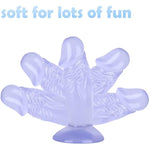 Small Dildo,4.3 In Soft Small Anal Plug,Beginner Anal Dildo Ease Training Adults Sex Toy For Women Men.Multifunctional Sex Toy Games(Blue)