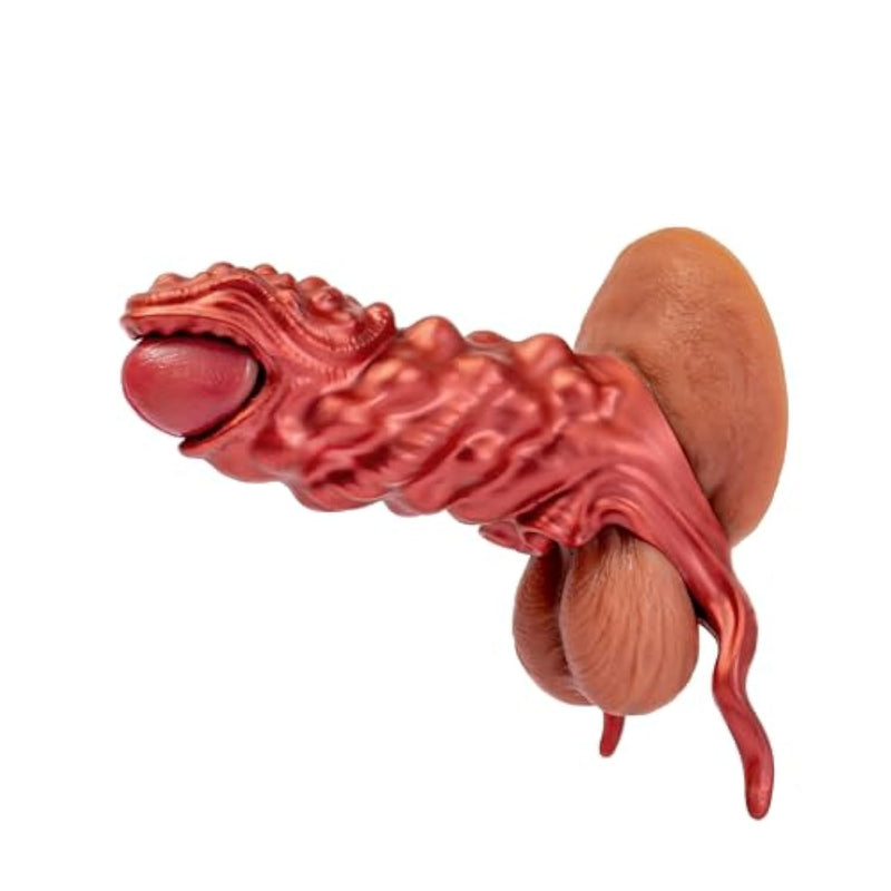 Dragon-Shaped Adult Penis Sleeve Pennis Extender Cock Sleeve,Silicone Penis Sleeve Extender Sex Toys,Delay Ejaculation Penis Time Expand,Suitable For Sex Toys Intimate Play With Couples (T404-F)