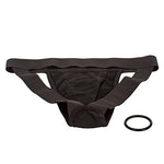 Packer Gear Black Jock Strap Harness – Adult Sex Toy Strap On Dong Packer Probes for Couples - L / XL
