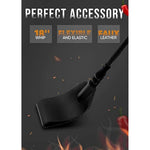 Leather Equestrian Riding Crop and Faux Leather Whip Set for Cosplay Play