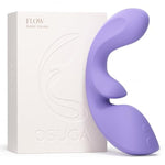 Flow Rabbit Vibrator Adult Sex Toys For Women, 3 In 1 Curved G Spot, Clitoral & Urethra Triple Vibrator With 11 Vibrating Modes, Waterproof Dildo Sexual Pleasure Tools Games With Travel Lock (Purple)