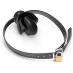 Silicone Sex Balls With Lock Adjustable Leather Strap Extreme Adapts To Oral Structure Mouth Gag For Adult Restraints Play (Strap)