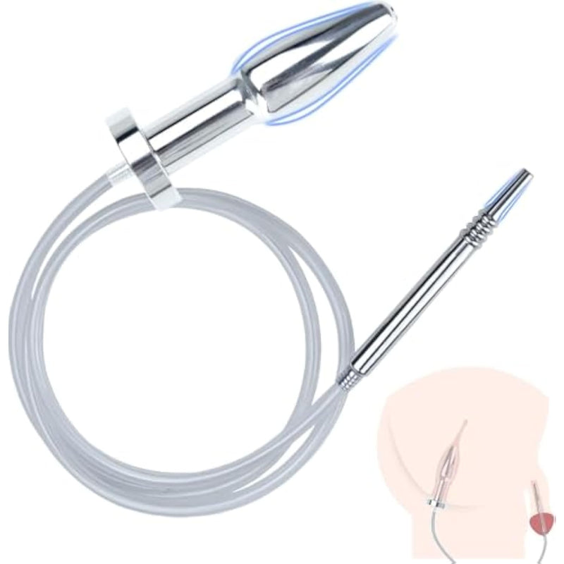 Urethral Dilator With Smooth Double Head Stainless Steel Penis Plug Adult Sex Toys - Catheters & Sounds Sounding Rods Urethra/Anal Plugs Masturbation Rod Sex Toy For Men