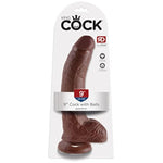 Brown Pipedream King Cock with Balls, 9 Inch Realistic Adult Toy