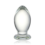 Glass Anal Plug Bomb Butt Plug Trainer G-Spot Prostate Massage Sex Toy For Men Women Vaginal Anal Play (S)