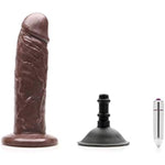 Sex/Adult Toys Sam Dual Density Vibrating Dildo- 100% Utra-Premium Silicone Harness & Suction Cup Compatible Realistic, G-Spot & P-Spot Stimulation For Anal, Vaginal, Men, Women, Lgbtq - Mocha