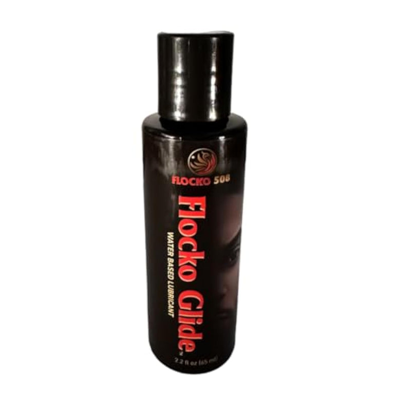 Flocko Glide Water Based Lube | Long-Lasting Personal Solution For Men & Women | Smooth, Natural Feel | Unflavored, Fragrance-Free, Non-Staining | Safe For Use (Water Based 2.2 Fl Oz)