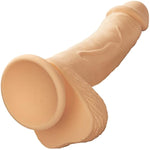Dual Density Silicone Studs 5 Inch Dildo With Suction Cup - Ivory - Se-0255-05-3