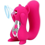 Dual Pleasure Squirrel Vibrator & Air-Pulse Clitoral Stimulator, Clitoral Sucking, Clit Vibrator, Pressure-Wave Technology, Waterproof, Rechargeable, Sex Toy Vibrator For Women (Hot Pink)
