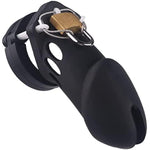 Chastity Cage Device For Men Breathable Chastity Devices Lightweight Silicone Sexual Wellness Male Cock Cage Sex Toys-Black1
