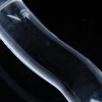 6.5 Inch Crystal Glass Realistic Dildo, Small Transparent Clear Dildo Anal Thin Plug, Smooth Curved Glass Slim Wand, Vaginal Anal G-Spot, And Prostate Massager,Suitable For Men, Women,And Beginners