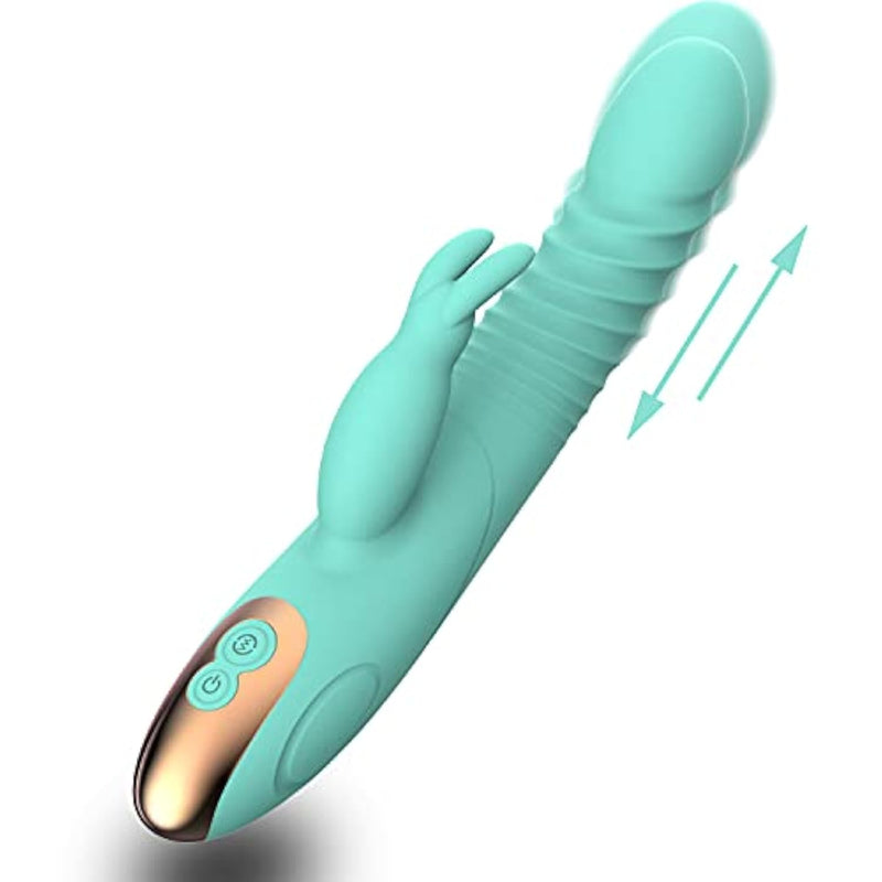 Thrusting Vibrator Anal Dildo For Women Rabbit Vibrator Sex Toys Dildos Vibrator With 10 Vibrating Modes Female Vibrators Adult Sex Toy For Women And Couple