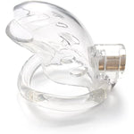 Male Chastity Device Cock Cage - Average Size Chastity Cage With 3 Active Rings & Keys Adult Sex Toy For Men Pc Plastic(Transparent)