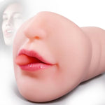 Male Masturbators For Oral Sex, Lifelike Face Design Pocket Pussy Masturbator Sex Toy With Vivid Tongue And Teeth, Realistic Blowjob Stroker For Men Masturbation