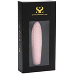 Share Satisfaction Raya - Luxury Textured Clitoral Vibrator With 10 Vibration Modes, Curved And Tapered Tip For Pinpoint Stimulation, Silicone, Waterproof And Usb Rechargeable - Pink