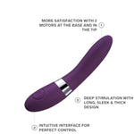 Elise 2, G Spot Vibrator For Her, Sex Toy For Female, Waterproof Vibrator For Women With Dual Motor Toy For Stronger Stimulation, Plum