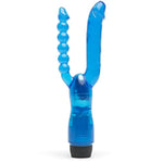 Blue Double Lover Double Penetration Vibrator - Pvc - Multispeed Vibrations
