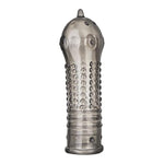 Nubbed Penis Sleeve - Textured Cock Sleeve, Penis Sheath For Intense Stimulation - Flexible, Partner Pleasure, 15Cm (Black)