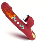 Vibrator Thrusting Dildo Sex Toys For Women - G Spot Vibrator Clitoral Stimulator,Anal Vibrator With 9 Vibration 7 Thrusting & Licking, Rabbit Vibrators Female Adult Toys & Games For Couple(Red)