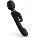 G Spot Rabbit Vibrator Wand. 10 Vibrations, 2 Motors, Dual Heads. Travel Case And Usb Charger Included.