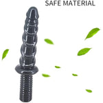 11.4 Inch Long Female Realistic Dildo With Handle, Waterproof G Spot Dildo Anal Dildo With Textures Adult Sex Toy For Women Couples - Black