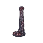 9.6In Silicone Made Huge Soft Colorful Horse Dildo Anal Toy Animal Style Ribbed Flexible Hands-Free (Normal) (S)