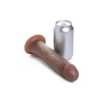 Brown 8-Inch Realistic Adult Toy with Suction Cup Base