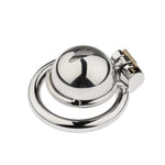 Male Chastity Cage Small Chastity Devices Metal Chastity Devices Sissy Steel Penis Cage Cock For Men (B)