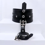 Bdsm Adjustable Ankle Cuffs, Role Play Exercise Detachable For Party Role Play Couple'S Play, Men'S And Women'S Play, Game Props, Pu Leather Bondage Fetish Ankle Cuffs