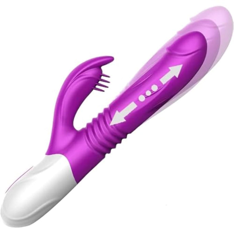 Vibrator Adult Sex Toys For Women 4 In 1 Thrusting Vibrators Dildo Sex Toys With 10 Vibration Mode G Spot Clitoral Stimulator Pleasure Tools For Female Couples Games