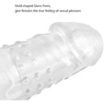 Bigger Sleeve Extender Sheath For Men Extender Enlarger Extension Enhancer Ball Stretch Sleeve Girth?Transparent 8 In