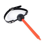 5Cm Mouth Ball Gag Breathable Gag Silicone Ball With Holes Open Mouth Ball Gag Bondage Restraint Sex Toy (Red)