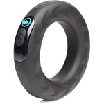 Vibrating & E-Stim Silicone Cock Ring With Remote Control - 1.75In, Black (Ag932)