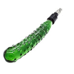 Cucumber Glass Dildo With Vac-U-Lock Adapter Crystal Butt Plug Fruit Anal Toys Glass Wand G-Spot Massager Adult Sex Toy For Sex Machine Auto Thrusting